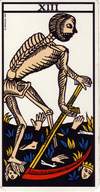 Exemple de 3 associations de cartes du Tarot particulières 4 arcanes du tarot
