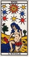 La lumière dans le tarot 7 signification de l'Etoile
