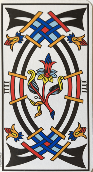 4epees 4 d'épées du Tarot