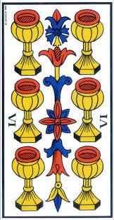 6-coupes 6 de coupes du tarot