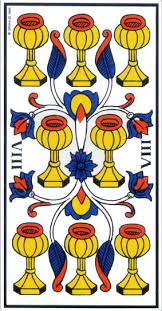 8-coupes huit de coupes du Tarot