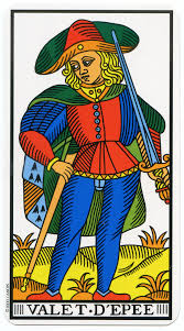 3 Astuces pour interpréter les cartes habillées Tarot de Marseille 2 cartes habillées - roy d'épées