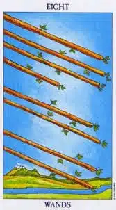 8 de bâtons - Rider Waite