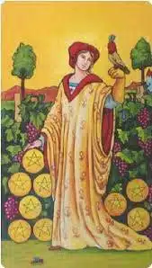 Explication de chaque Loi de l'Univers et présentation dans le Tarot 7 9 de deniers - Rider Waite