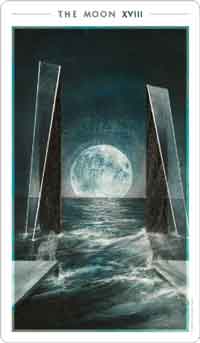fountain-tarot-moon la lune
