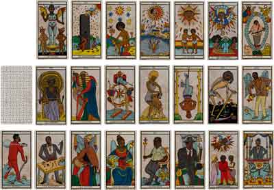 Évolution des jeux de Tarot sur les 600 dernières années 8 black power tarot