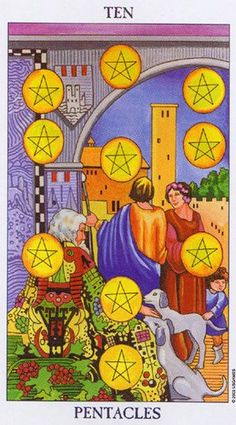 10-pentacles 10 of pentacles - rider