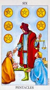 6-pentacles 6 of pentacles - rider