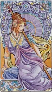 reine-batons-art-nouveau reine de bâton